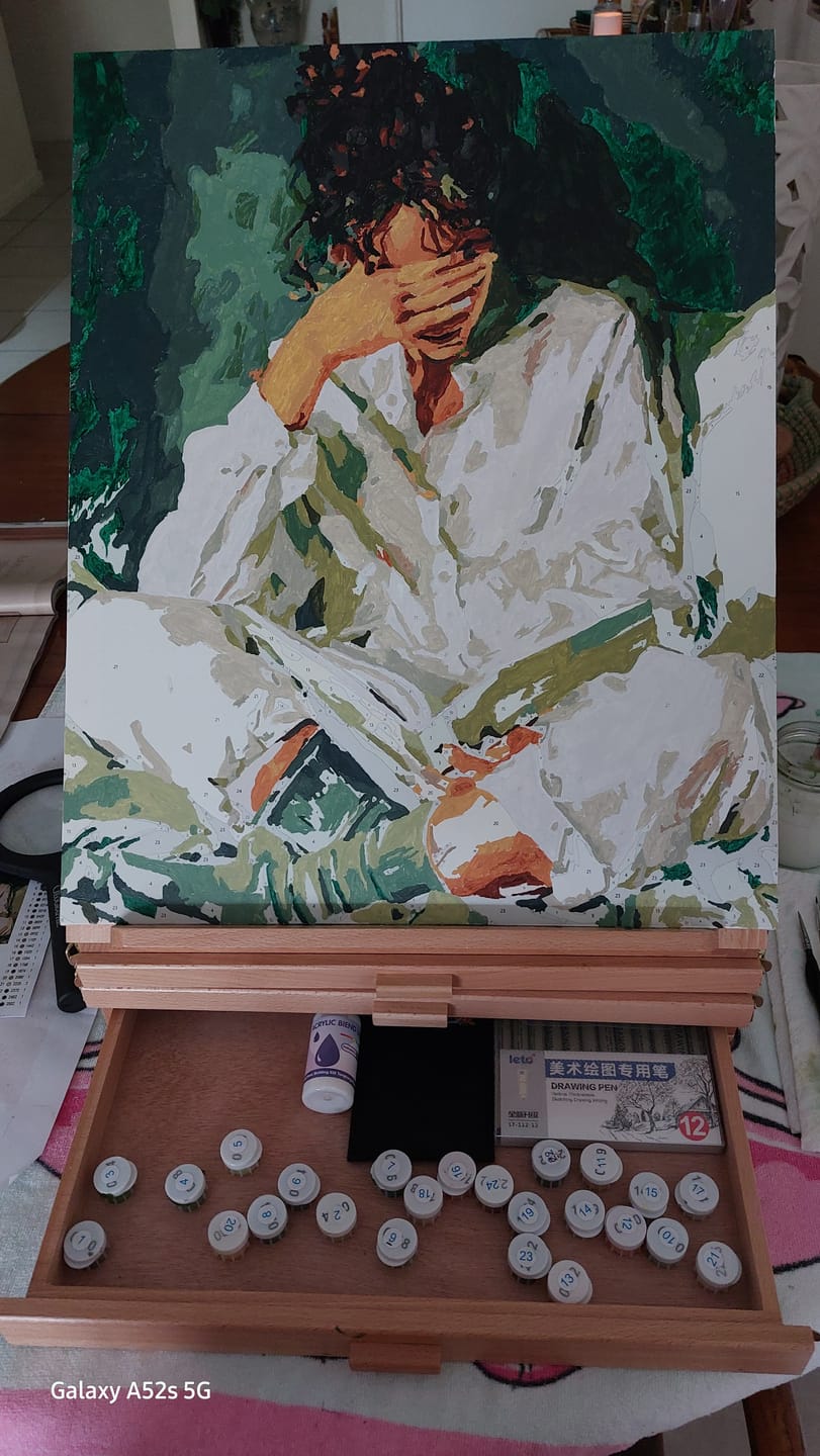 Customer photo review of Reading time | Paint by Number