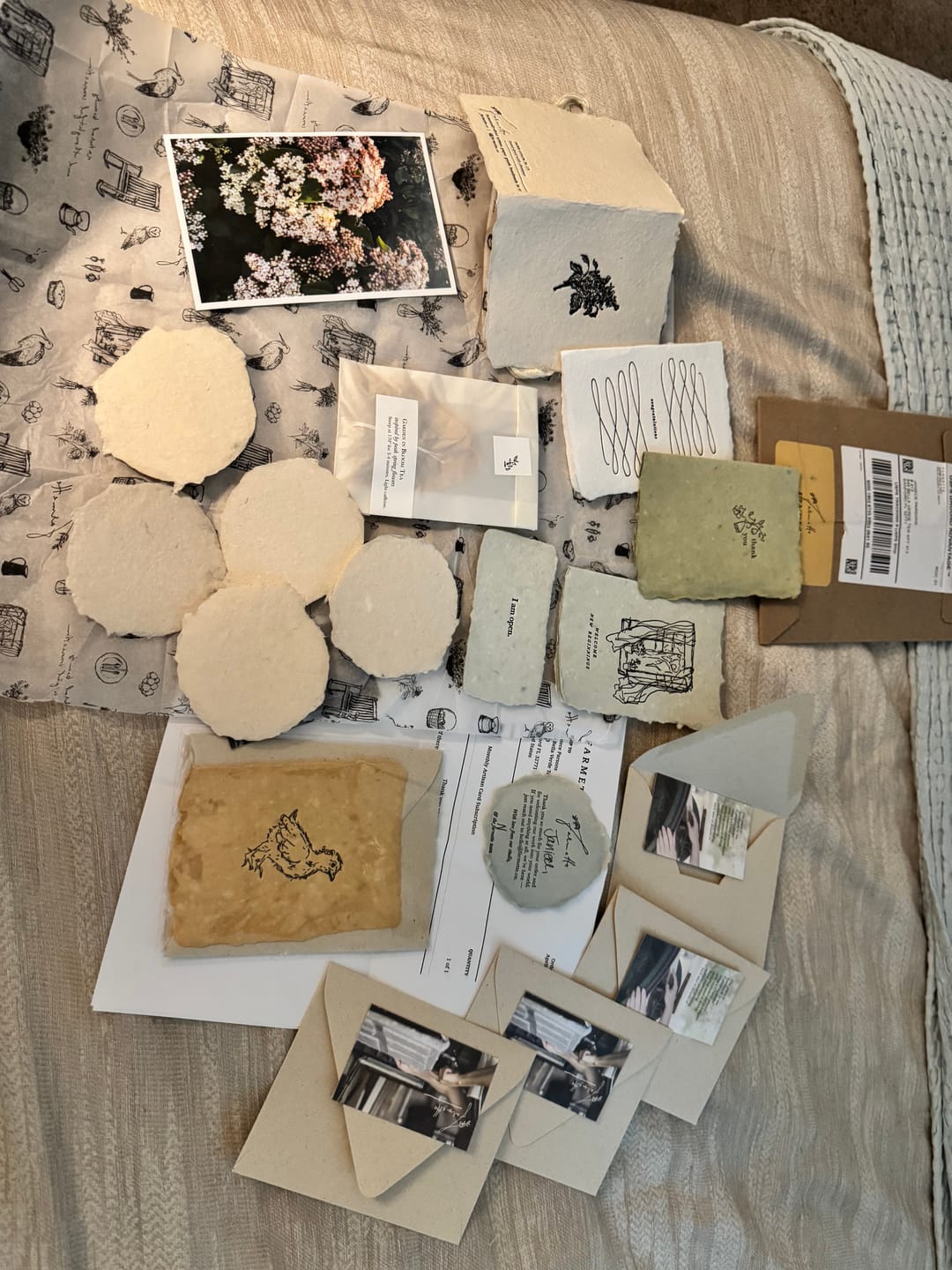 Customer photo review of Monthly Artisan Card Subscription