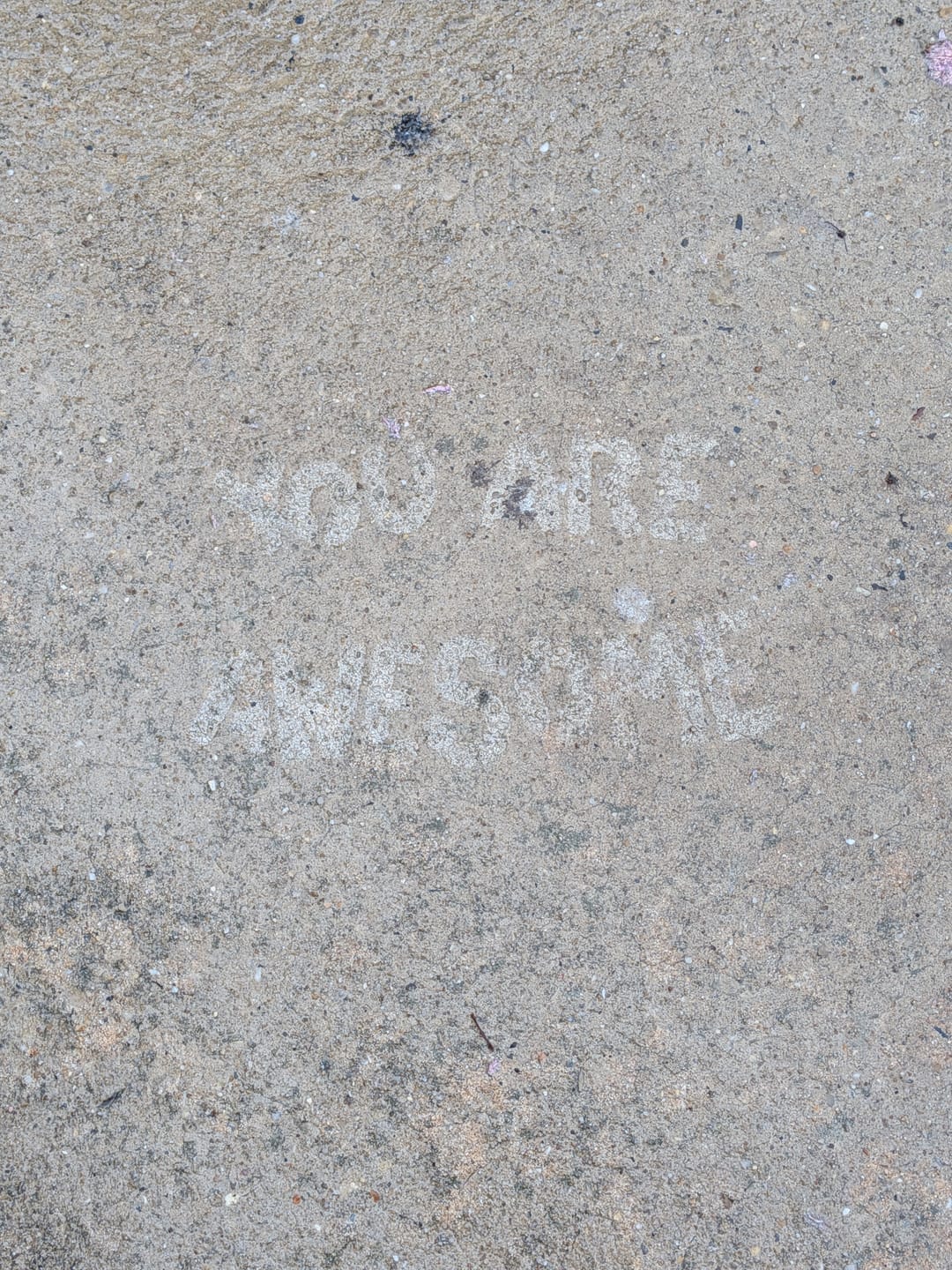 Customer photo review of FREE You Are Awesome PopOut Stencil