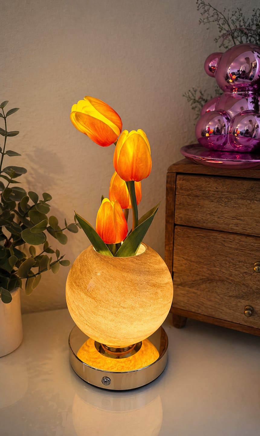 Customer photo review of Lampara LED de Tulipanes