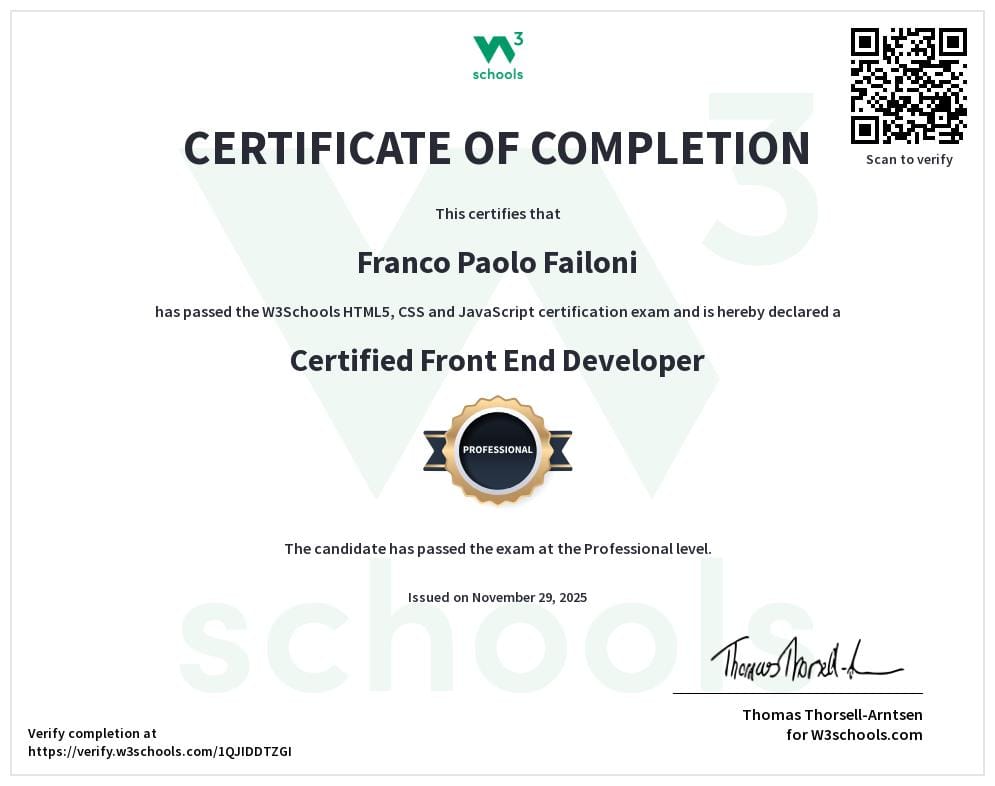 Customer photo review of Frontend Development Certification