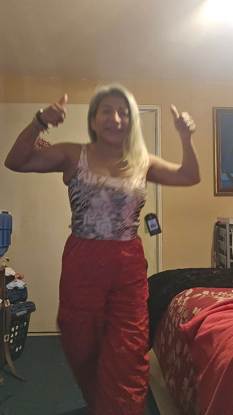 Customer photo review of Wildbeat High Waisted Cargo Pants