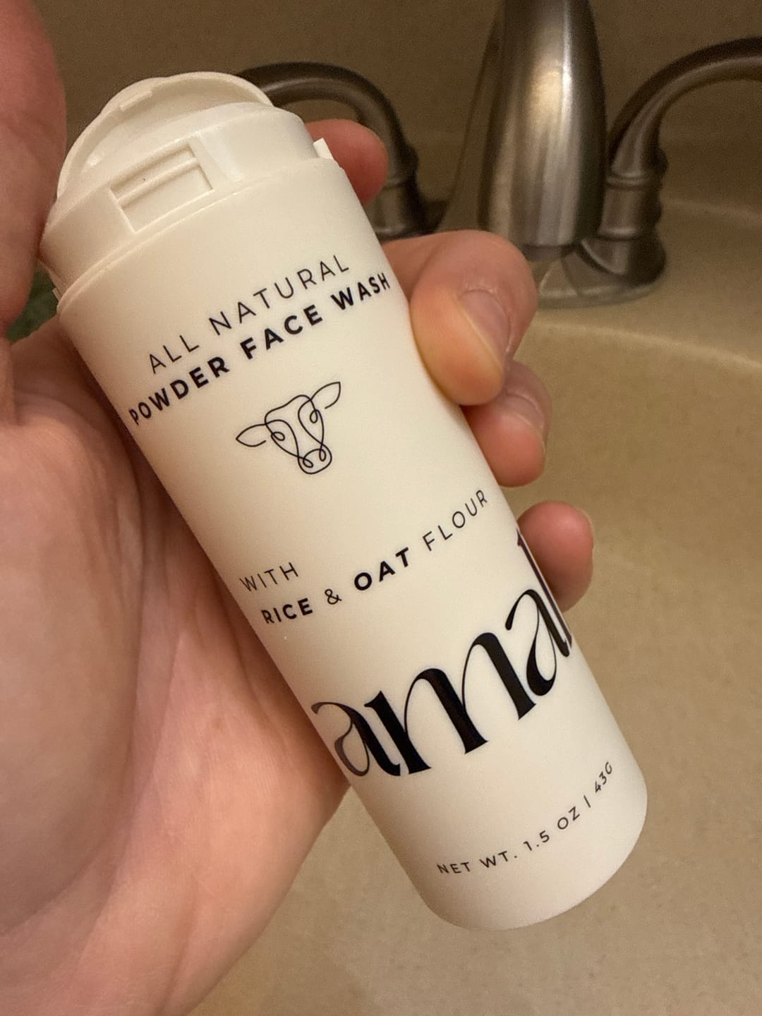 Customer photo review of Oat & Rice Powder Cleanser