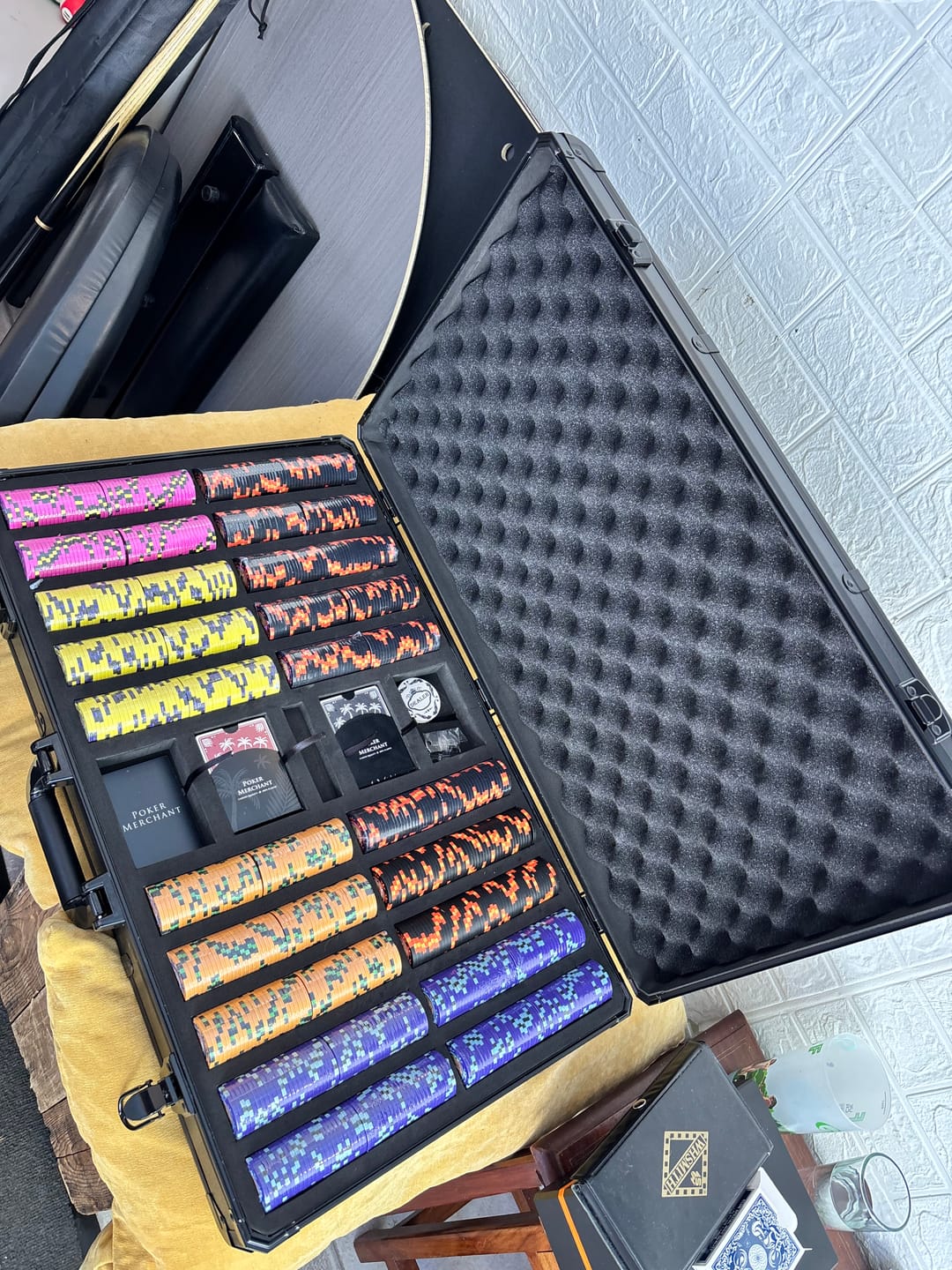 Customer photo review of Poker Case Aluminium Black 1000 PRO