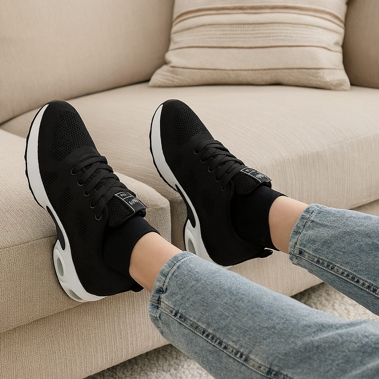 Customer photo review of Orthora™ Pro — 12-Hour Shift Shoes for All-Day Foot, Knee & Back Pain Relief
