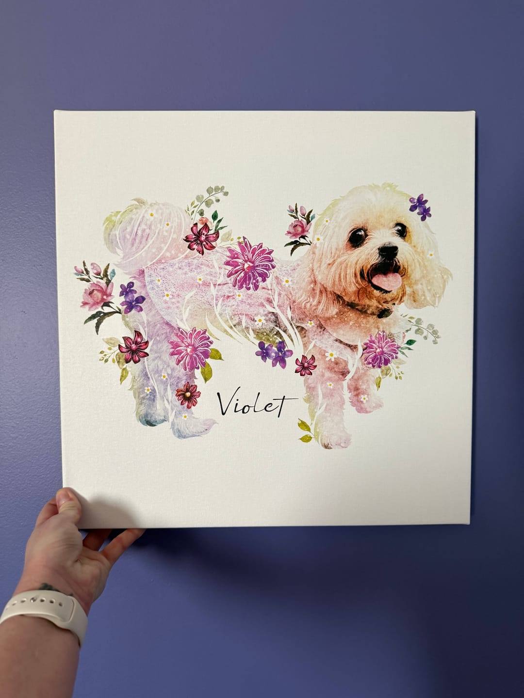 Customer photo review of Flowerpup Custom Pet Portrait (Humans too!)