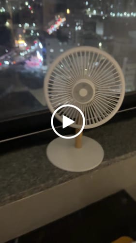 Customer video review of All-day Wireless Rechargeable Table Fan with Mood Light and Magnetic Remote | LĪT [v3]
