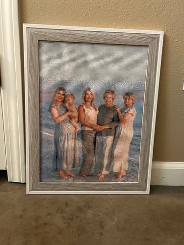 Customer photo by Sherry R. of their finished diamond painting