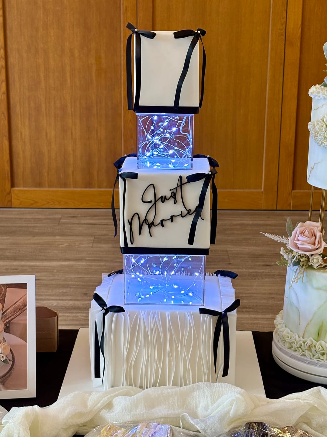Customer photo review of Square Acrylic Fillable Clear Tiers