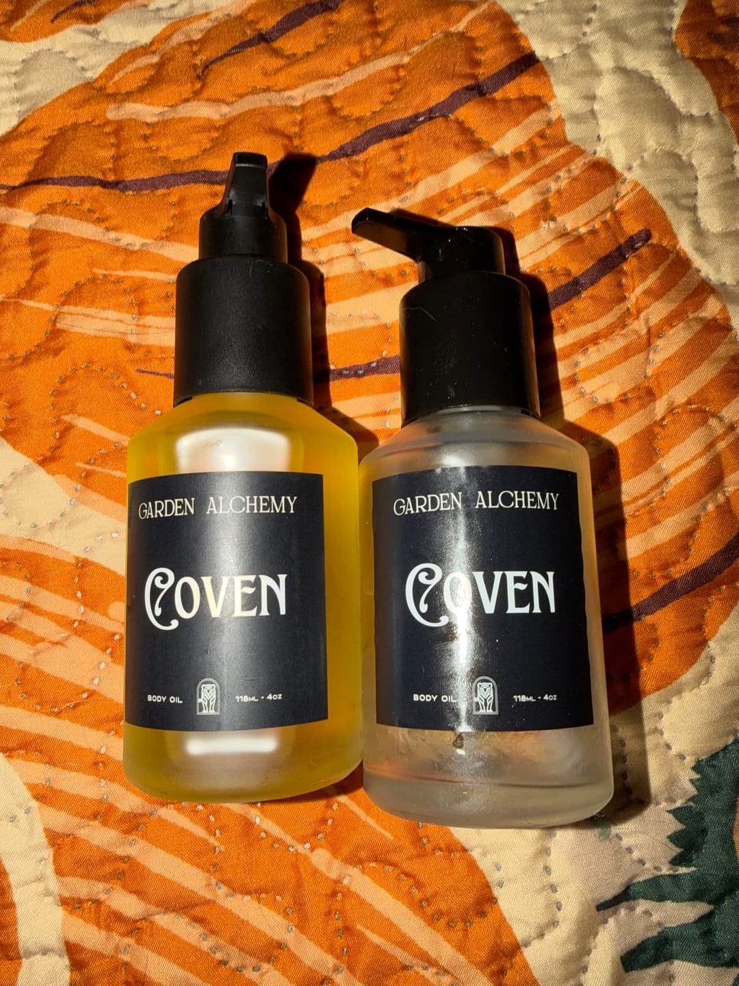 Customer photo review of COVEN BODY OIL