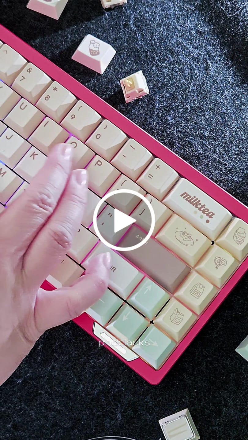 Customer video review of KEYGEEK M3 LINEAR SWITCH FACTORY LUBED (10PCS)