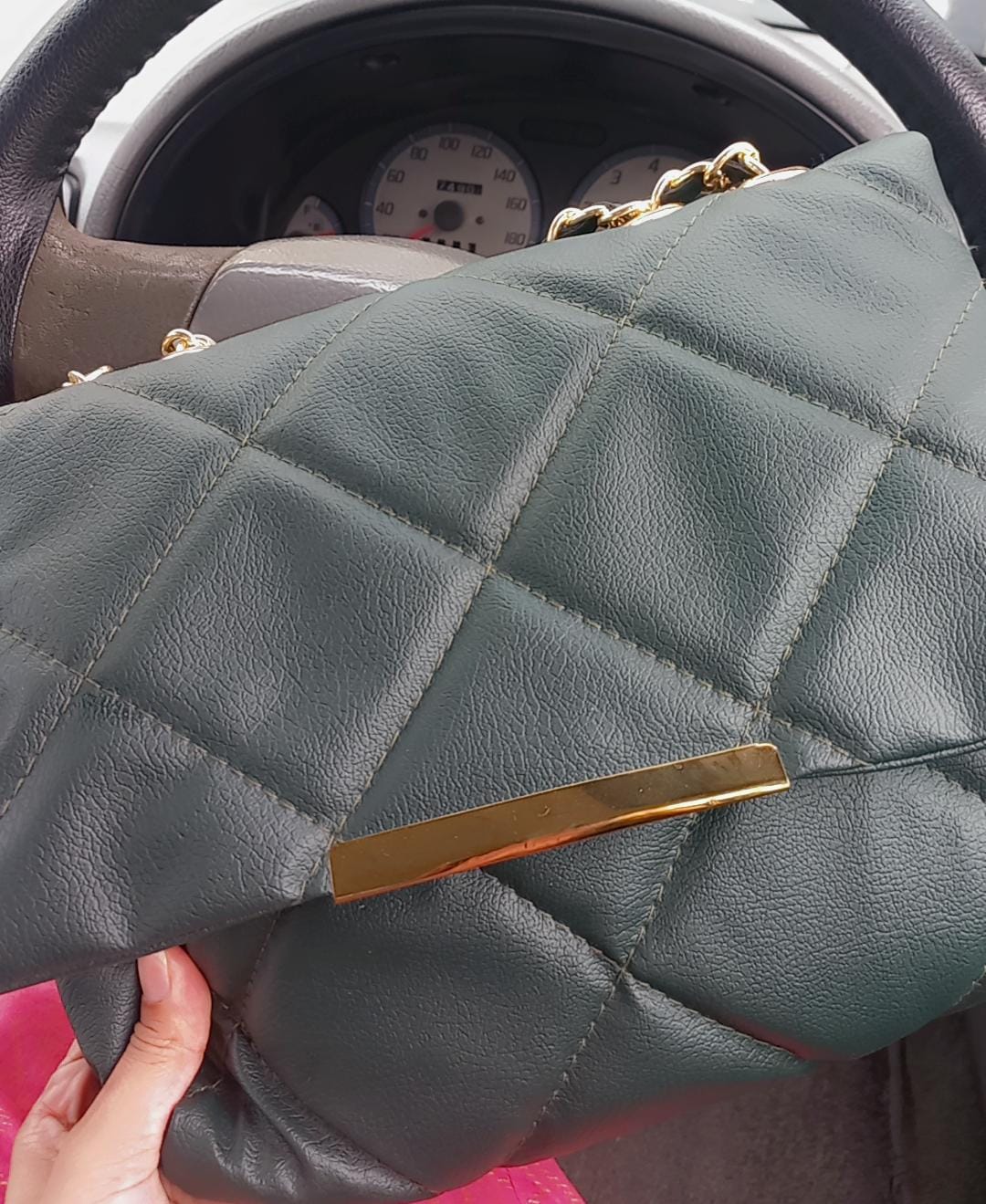 Customer photo review of Belle The Luna Fold Bag Green