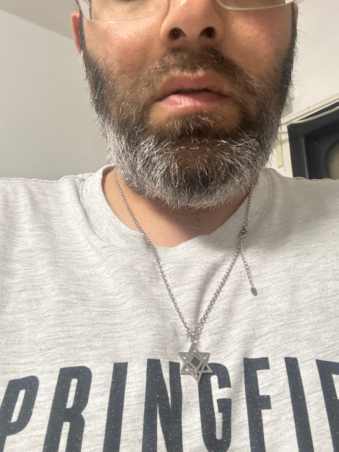 Customer photo review of Star of David Necklace for Men