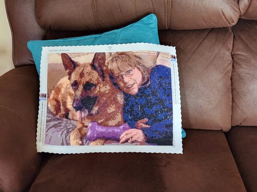 Customer photo by Charlotte Z. of their finished diamond painting