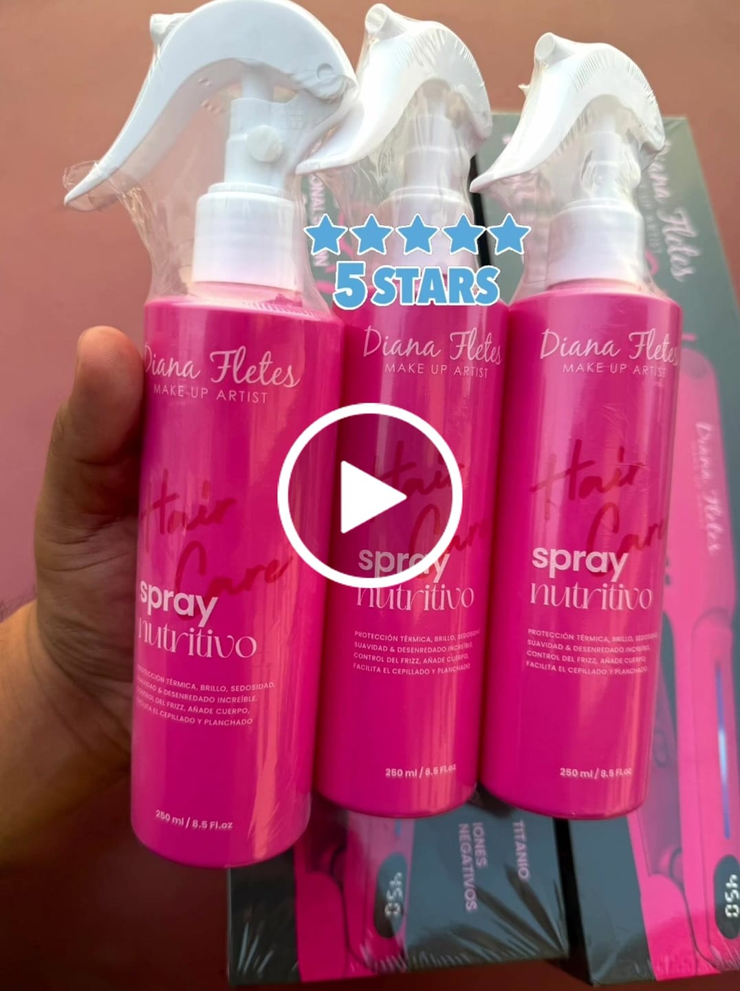 Customer video review of Spray Nutritivo (Protector Térmico)