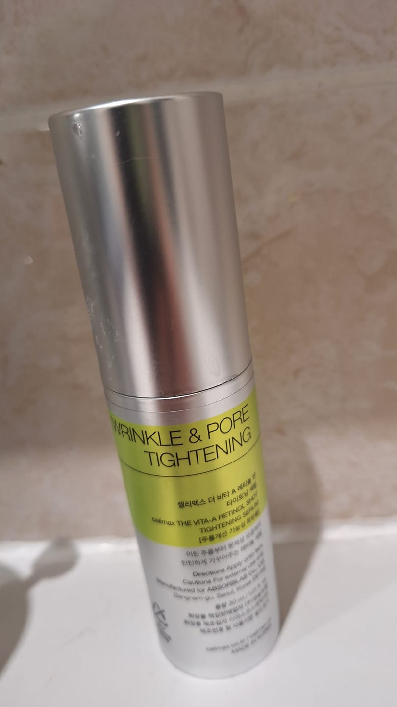 Customer photo review of Liftinga efektu piešķirošs serums ar retinolu un mikroadatām Celimax The Vita−A Retinol Shot Tightening Serum