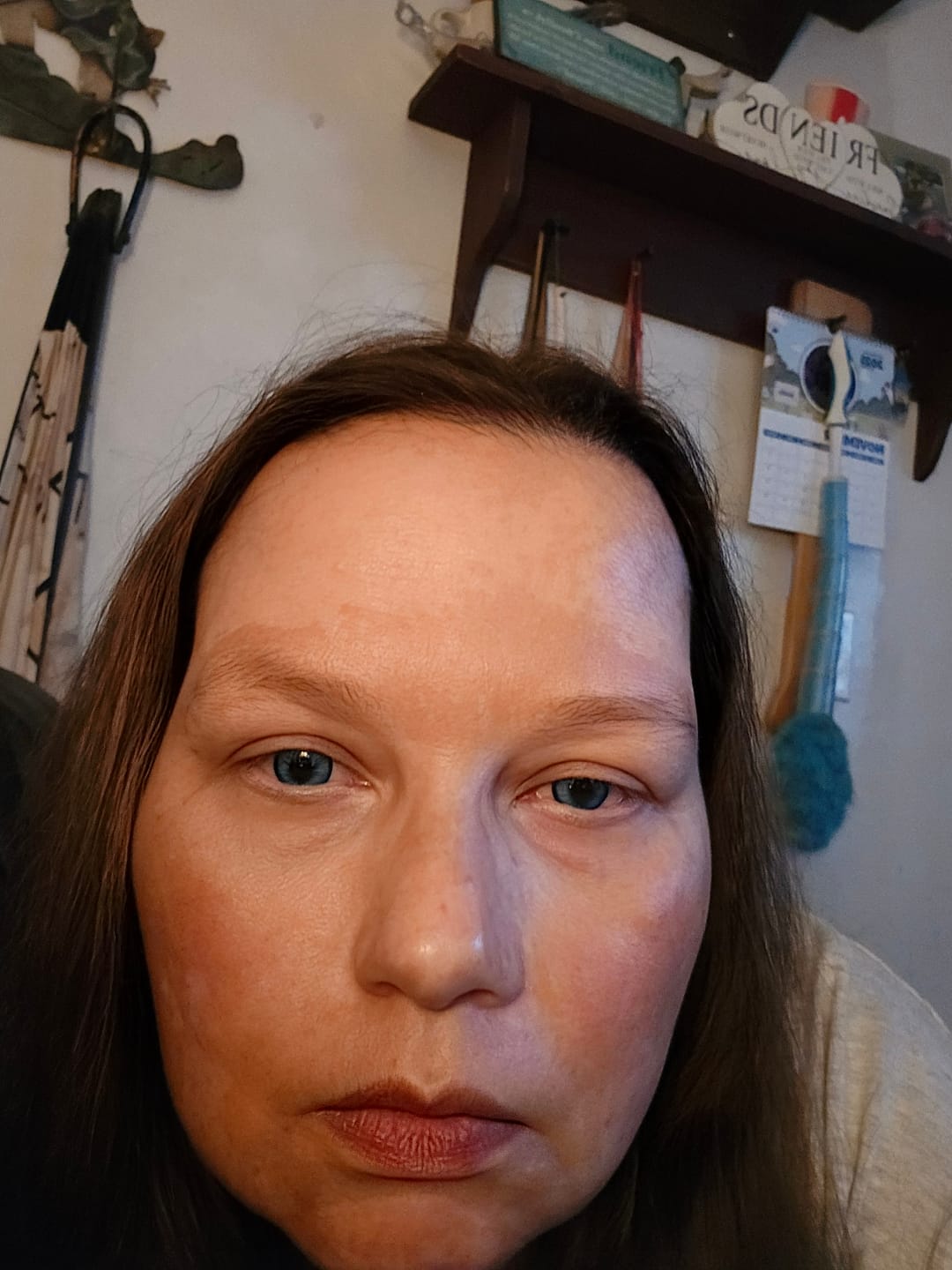 Customer photo review of Love Story Oxytocin Blue Prescription Coloured Contact Lenses