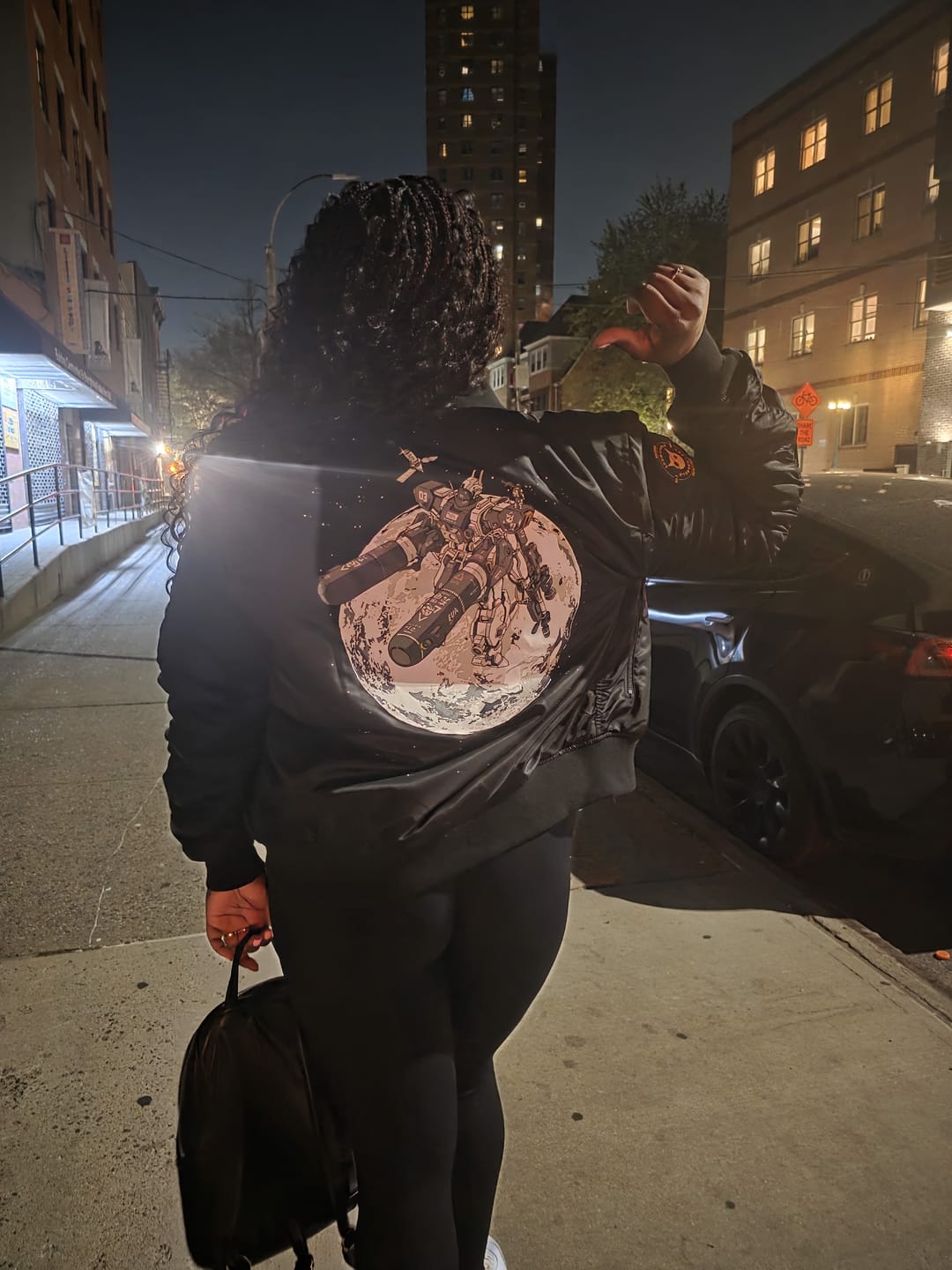 Customer photo review of Pacifist MA-1  Bomber Jacket (Slim Fit)