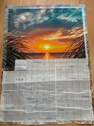 Customer photo review of 5D Diamond Painting – Sonnenuntergang am Strand