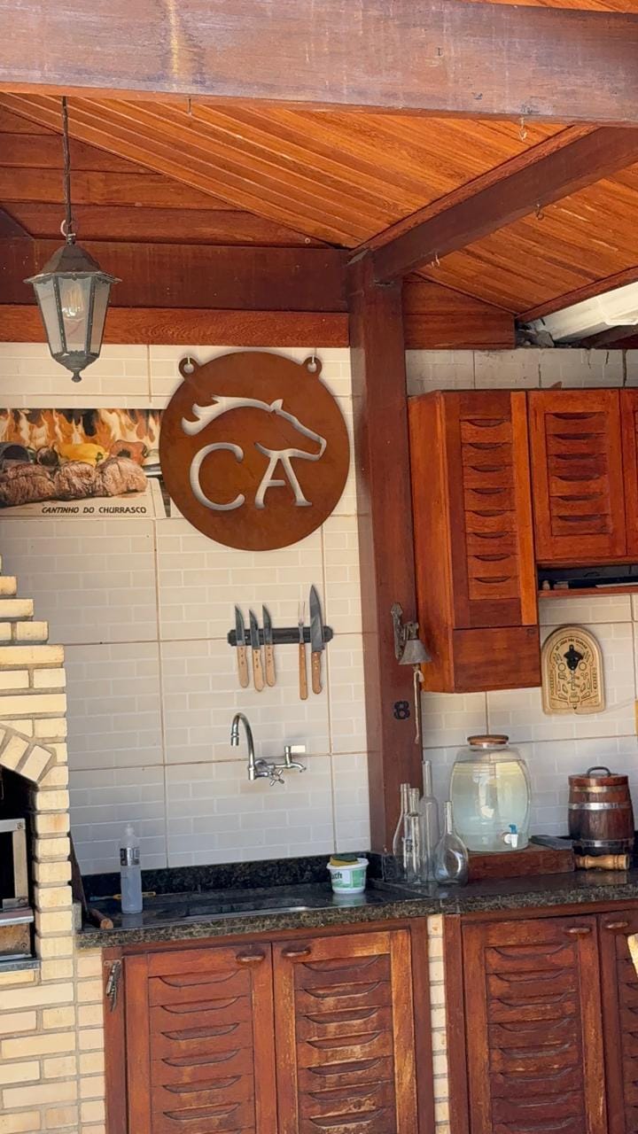 Customer photo review of Placa de Metal Personalizada - Fazenda
