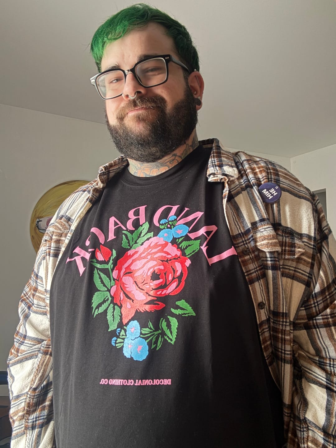 Customer photo review of Rose Land Back Tee