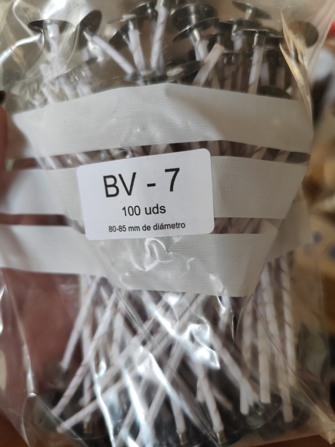 Customer photo review of MECHAS PARA VELAS ENCERADAS Y CORTADAS A MEDIDA