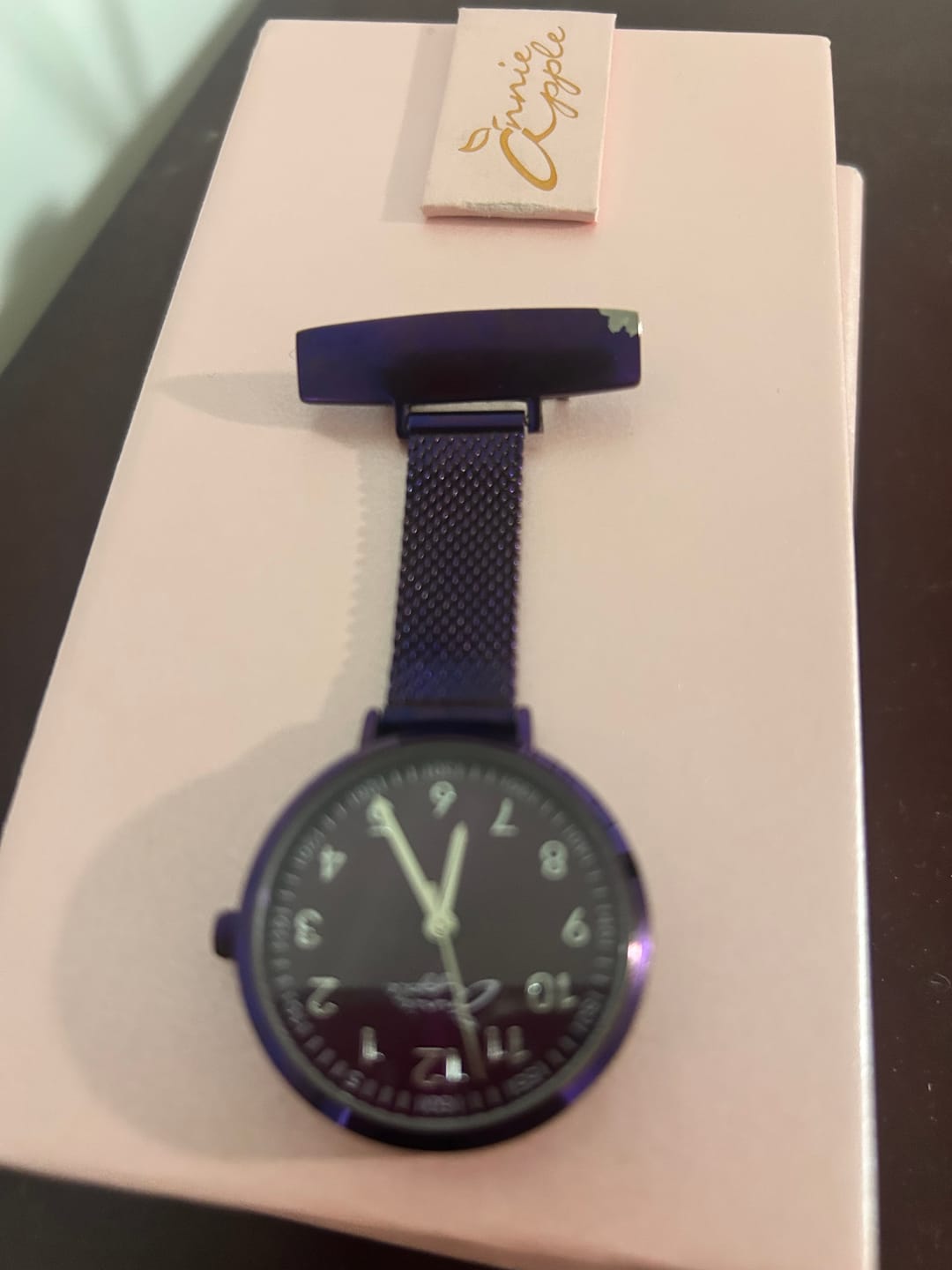 Customer photo review of Sample - Meraki Silver/Purple Mesh Fob 35