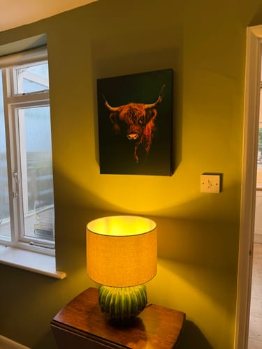 Customer photo review of Highland Cow Print