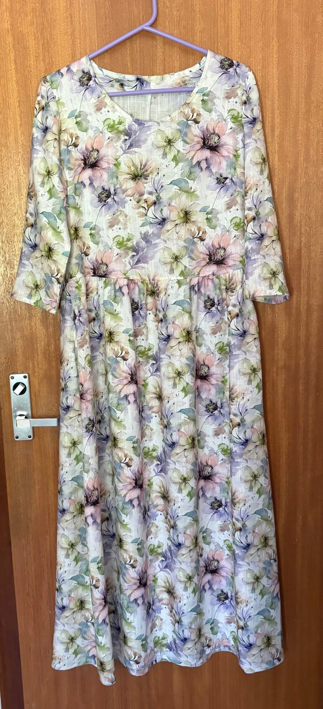 Customer photo review of Garden Delight Linen Viscose Fabric
