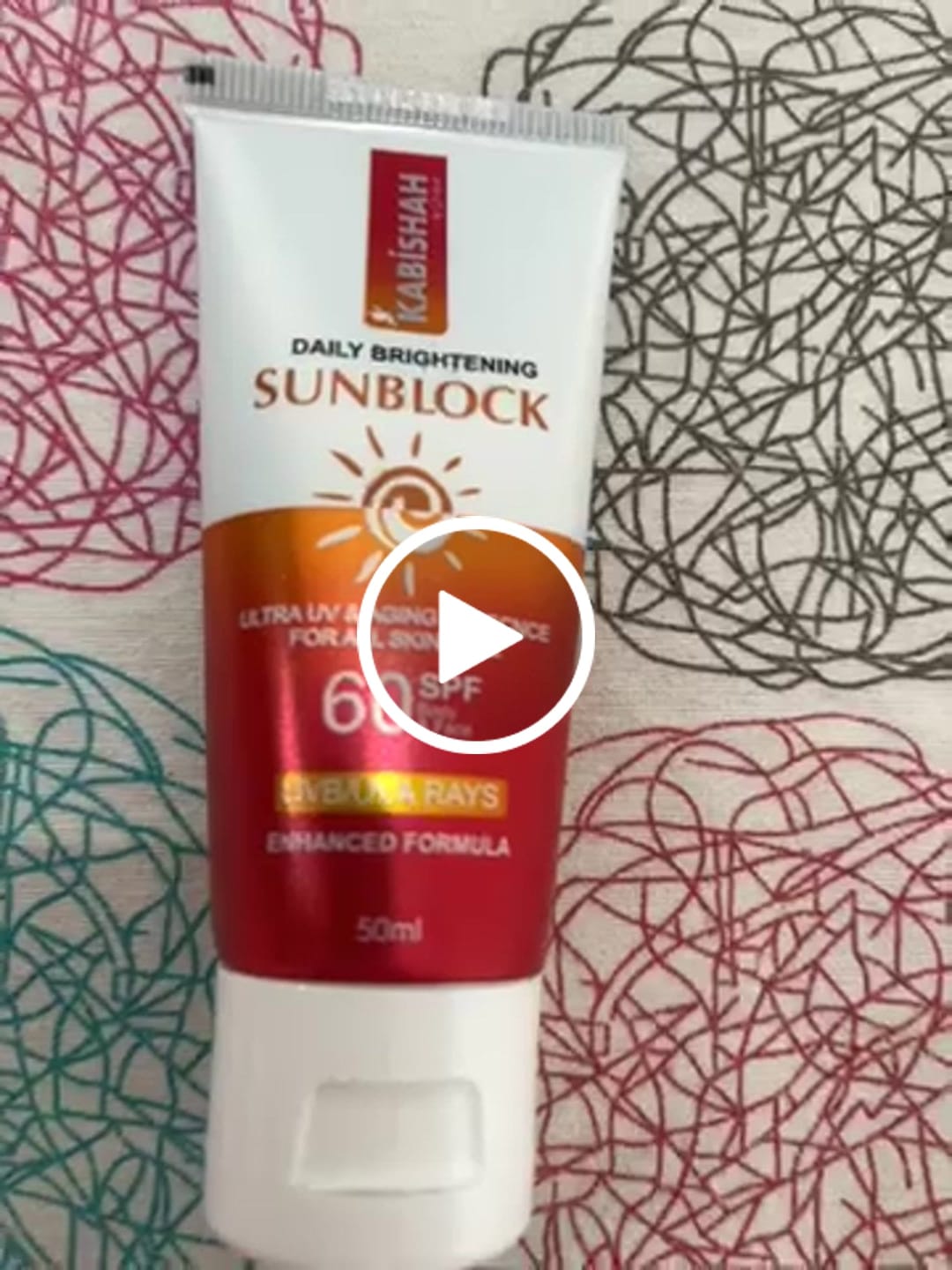Customer video review of LuminaGuard Daily Brightening Sunblock