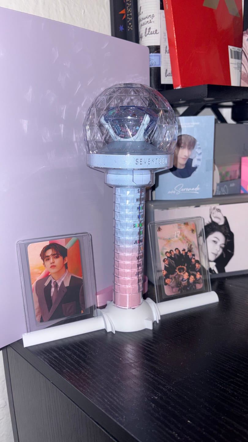 Customer photo review of SEVENTEEN - OFFICIAL LIGHT STICK DECO RING SET