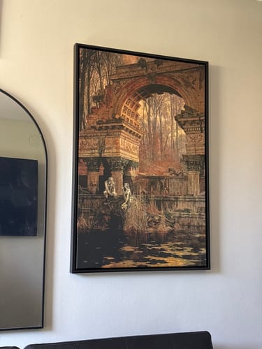 Customer photo review of The Roman Ruin in Schönbrunn | Carl Moll | 1892