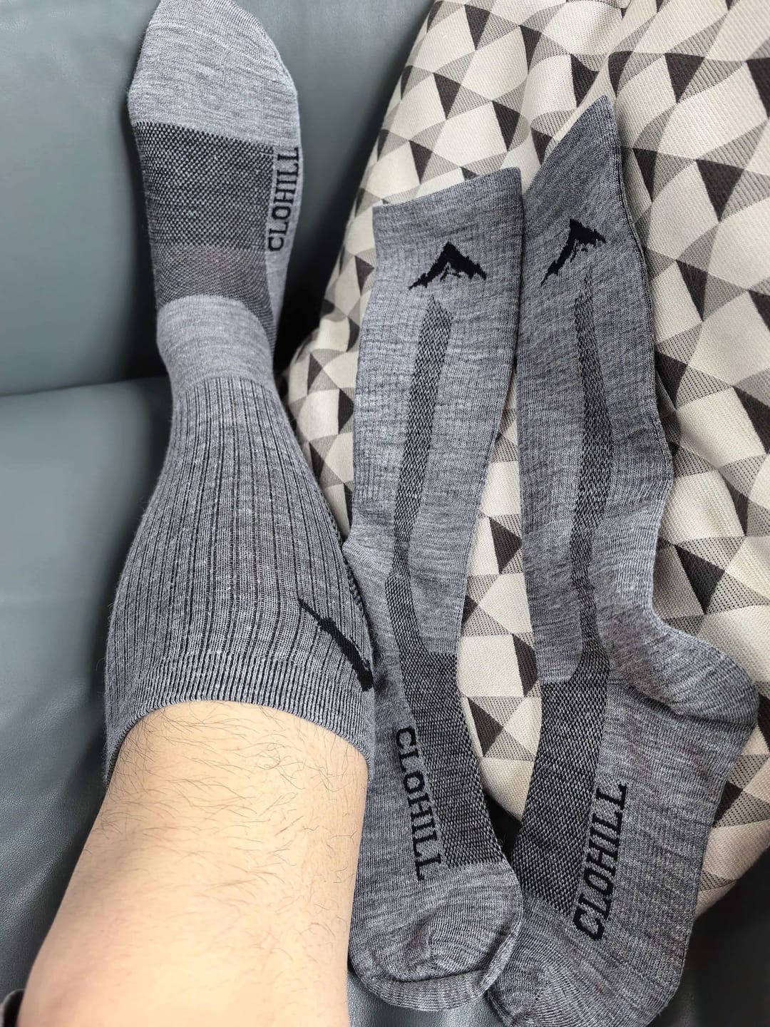 Customer photo review of Alpaca Compression Socks （Sold out — pre-order now. Ships May 7.）