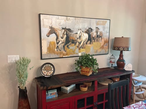 Customer review photo for Contemporary Horse Art #HA006