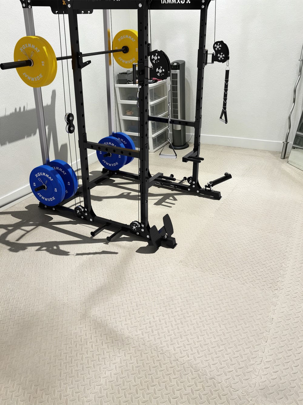 Customer photo review of GXMMAT X6 Power Rack + Weight Bench + Barbell Package