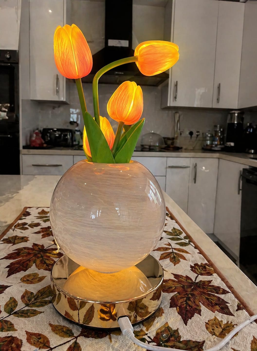 Customer photo review of Lampara LED de Tulipanes