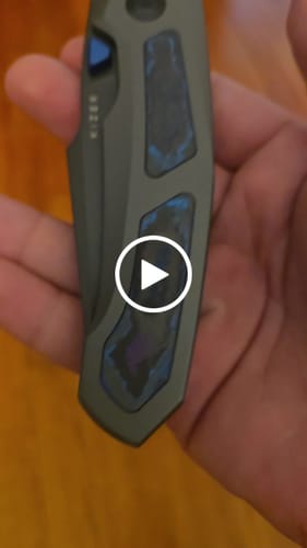 Customer video review of Kizer Feweed XL Knife Damtanium Camo Carbon S90V BLADE DISTRICT EXCLUSIVE