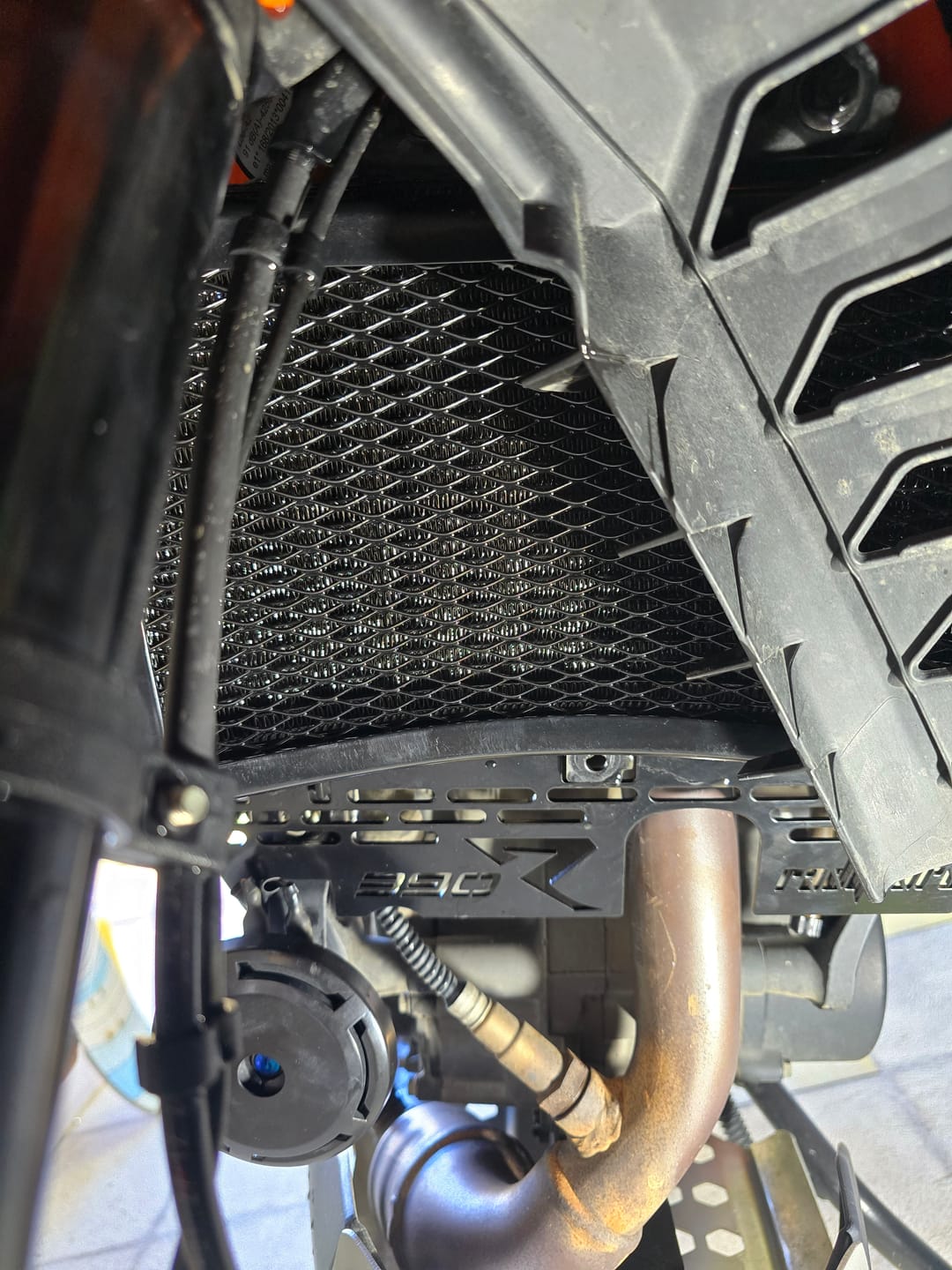 Customer photo review of KTM 390 Adventure R 2025-2026 Radiator & Engine Guard Set
