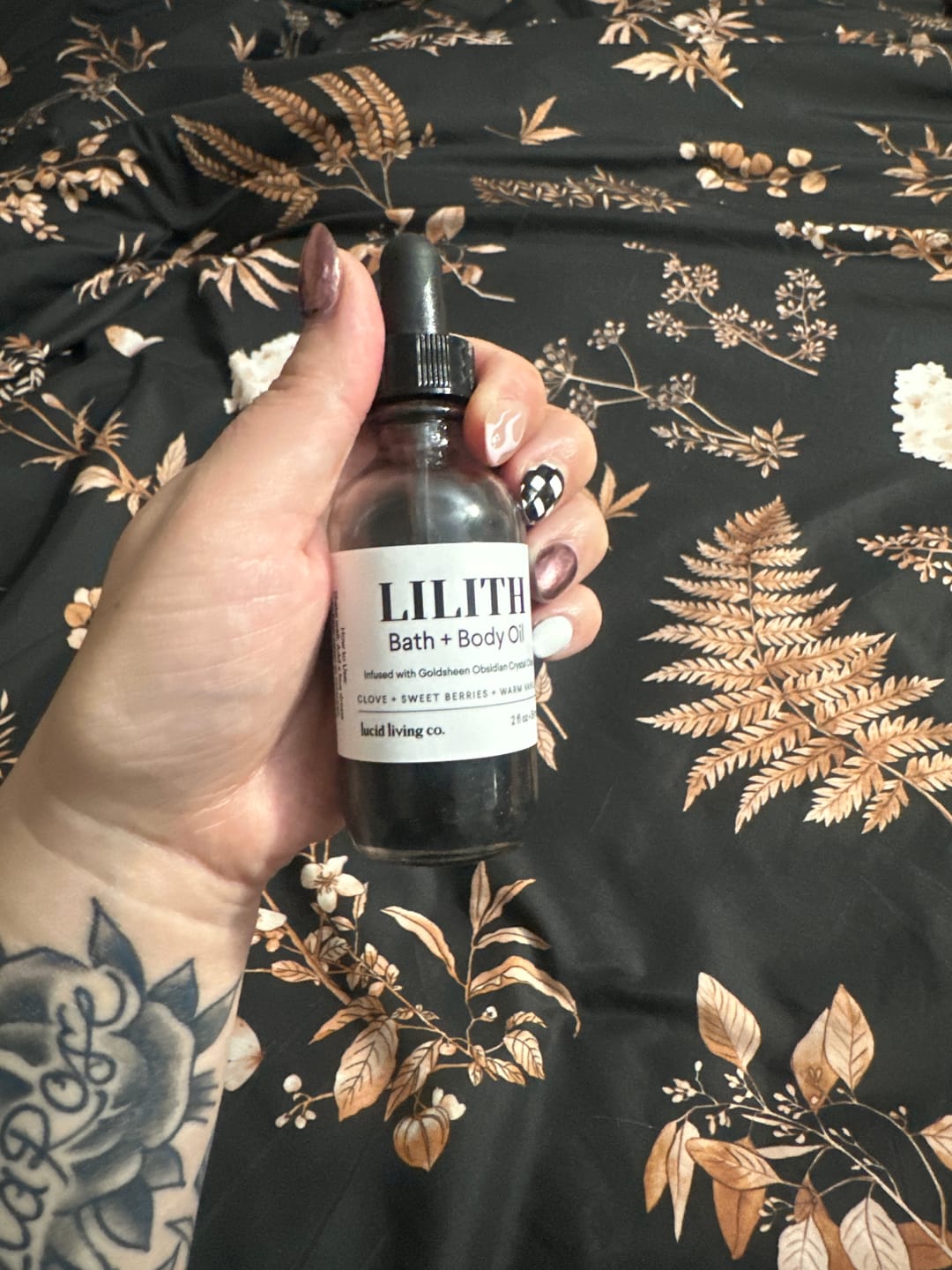 Customer photo review of LILITH Bath & Body Oil