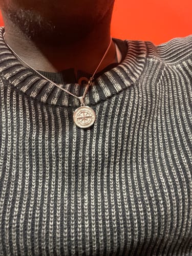 Customer photo review of Compass Pendant