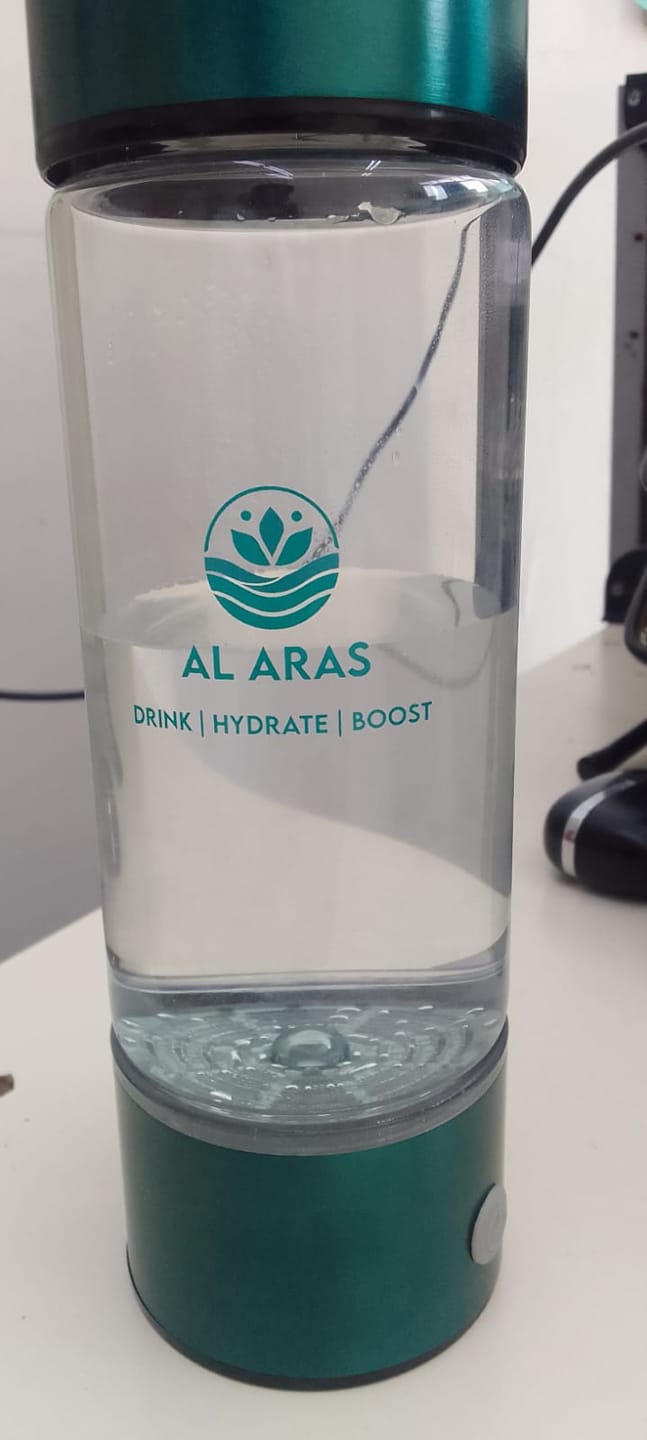 Customer photo review of Hydrogen Water Bottle - Free eBook