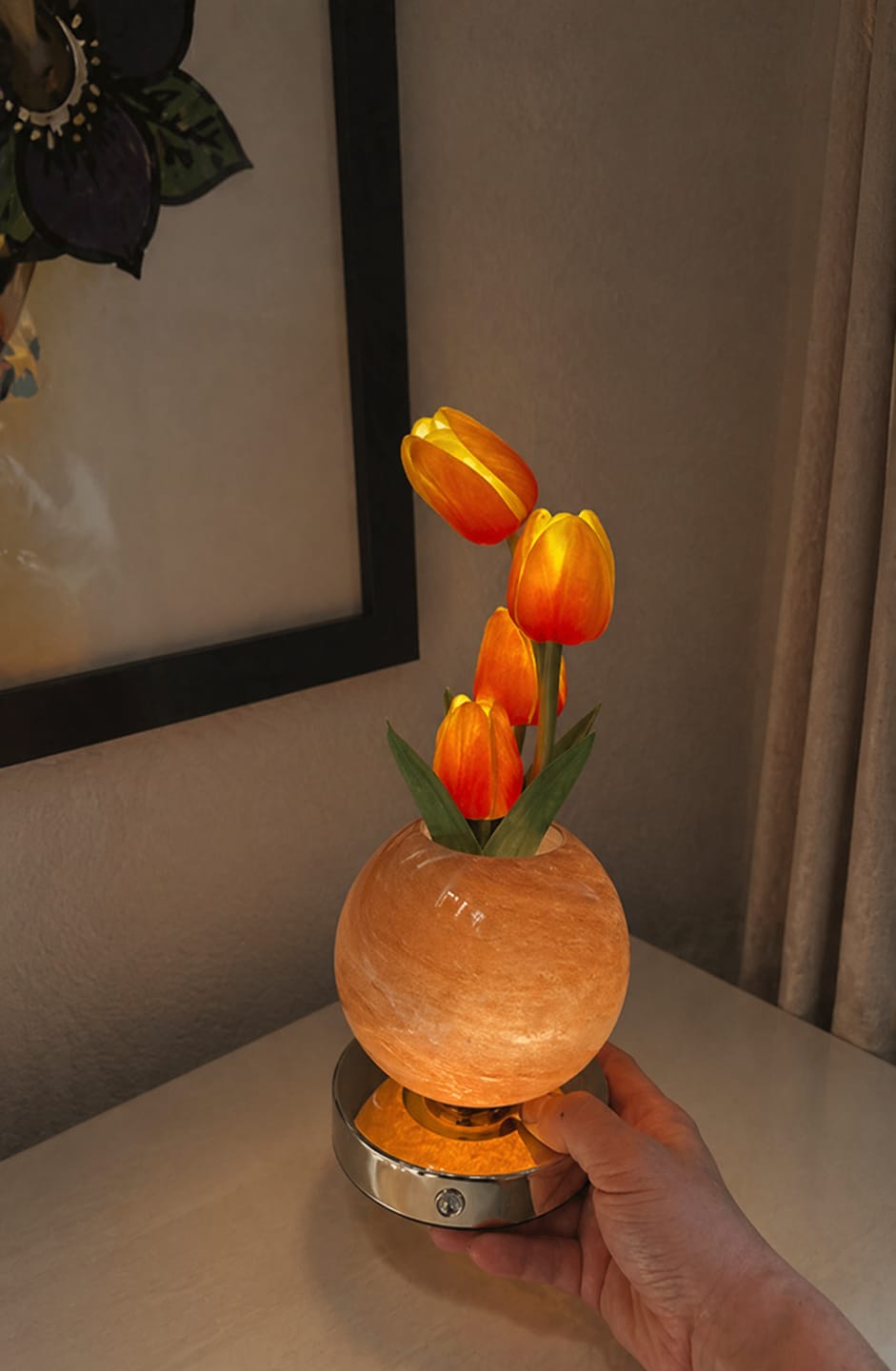 Customer photo review of Lampara LED de Tulipanes