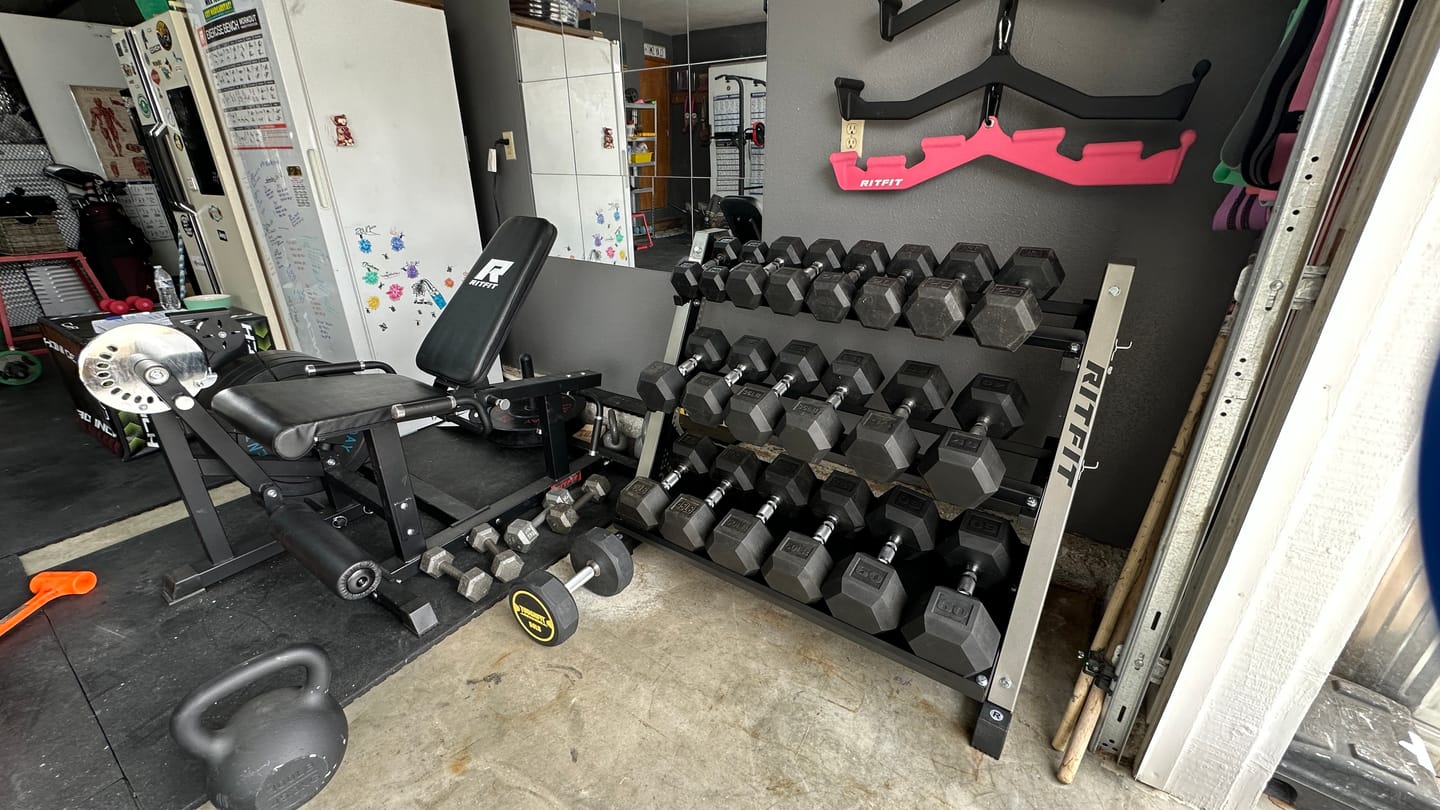 Customer photo review of RitFit PWR05 3-Tier Dumbbell Weight Rack