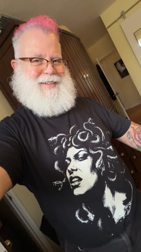 Customer photo review of Stone Gaze T-Shirt