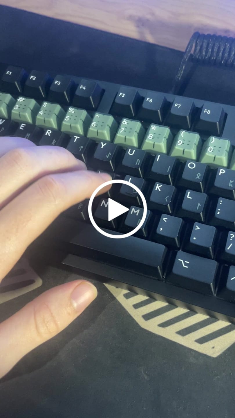 Customer video review of KEYGEEK Y2 LINEAR SWITCH FACTORY LUBED (10PCS)