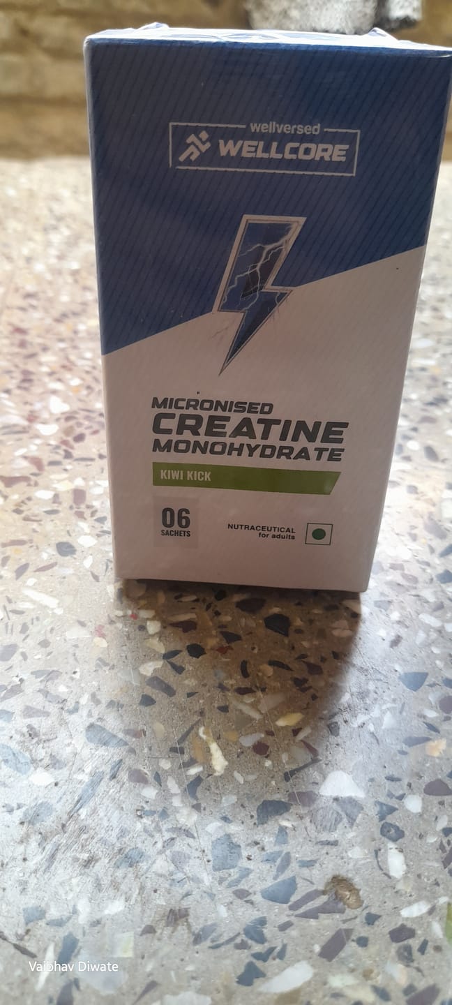 Customer photo review of Wellcore - Pure Micronised Creatine Monohydrate | Kiwi Kick (6 Sachets)