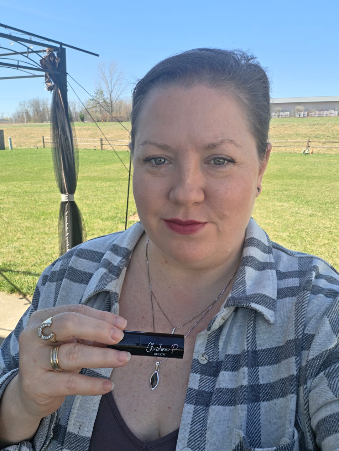 Customer photo review of Berlin Lipstick