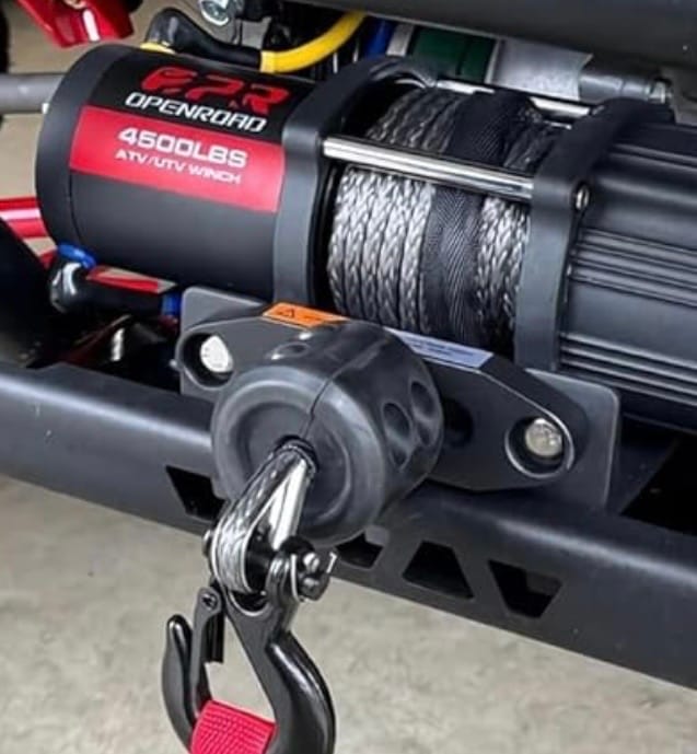 Customer photo review of OPENROAD 4500lbs ATV/UTV Winch with Synthetic Rope and Wireless Remotes