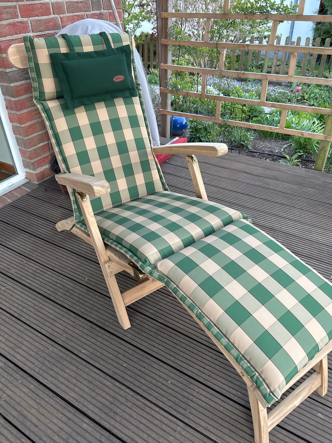 Customer photo review of Deckchair Teak Dominica