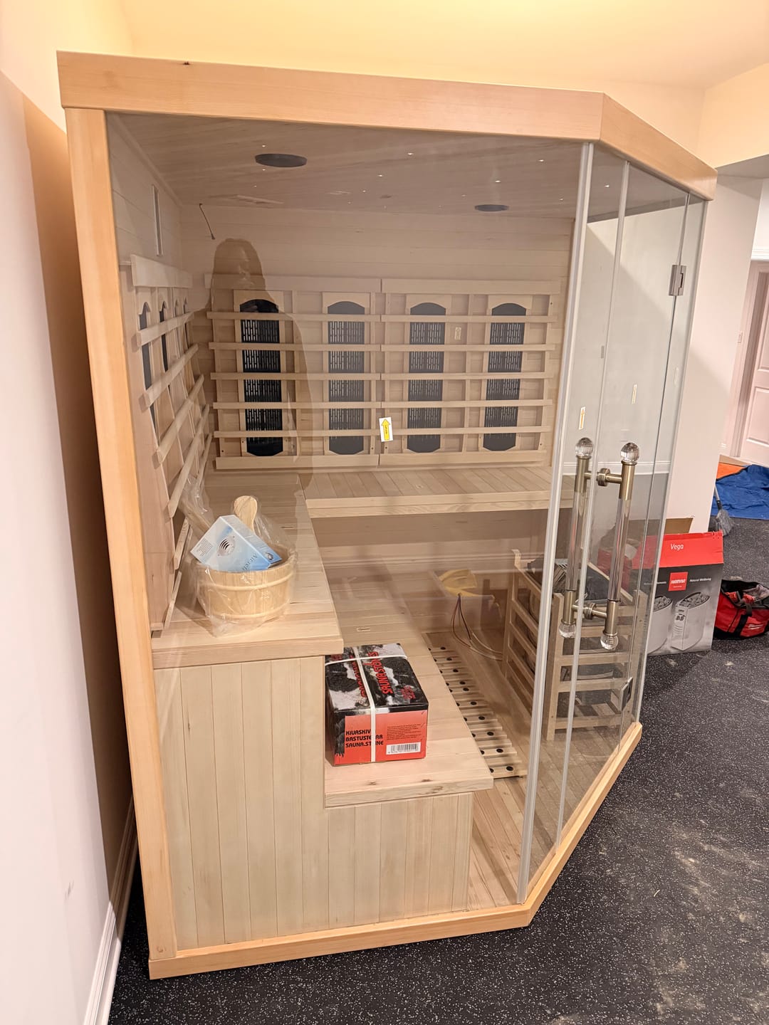 Customer photo review of HY-FUSION MAX  |  Saunasnet® 4-6 Person Indoor Hybrid Sauna